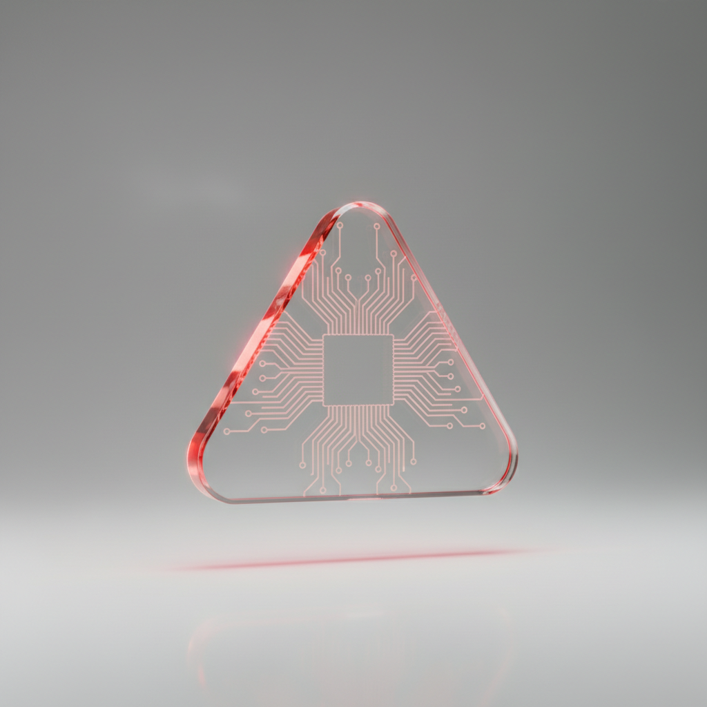 ai content warning 3d icon