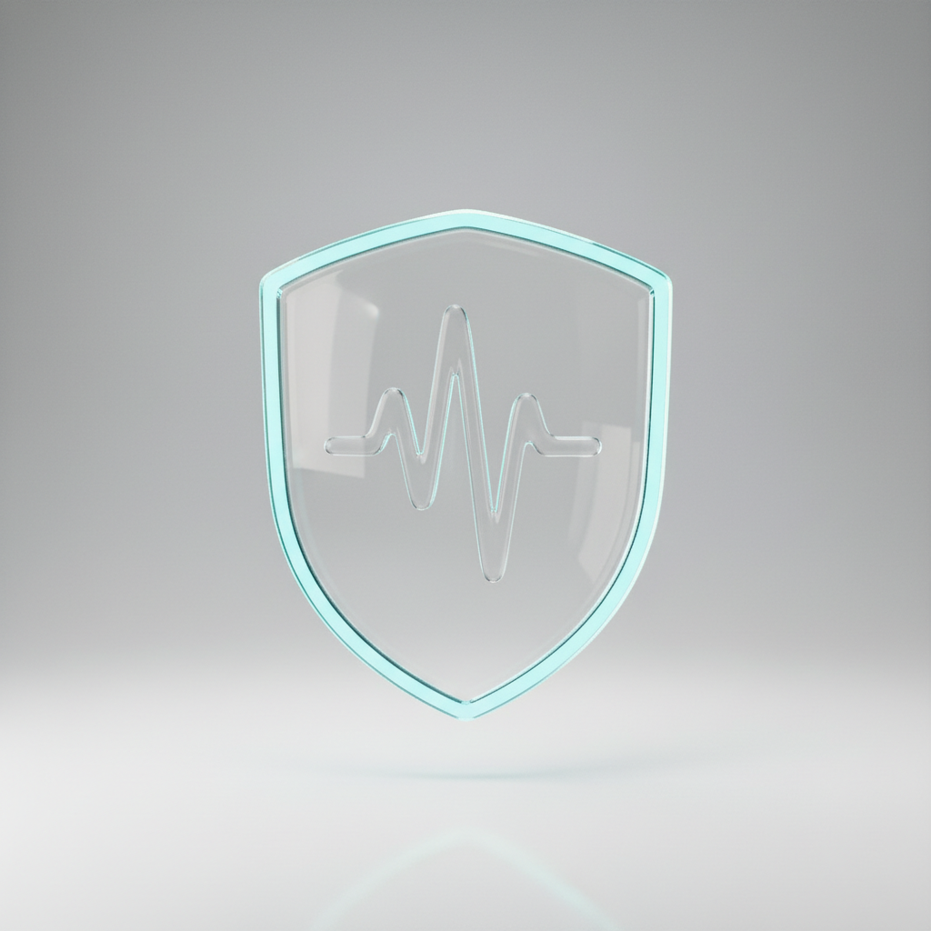 voice protection shield 3d icon