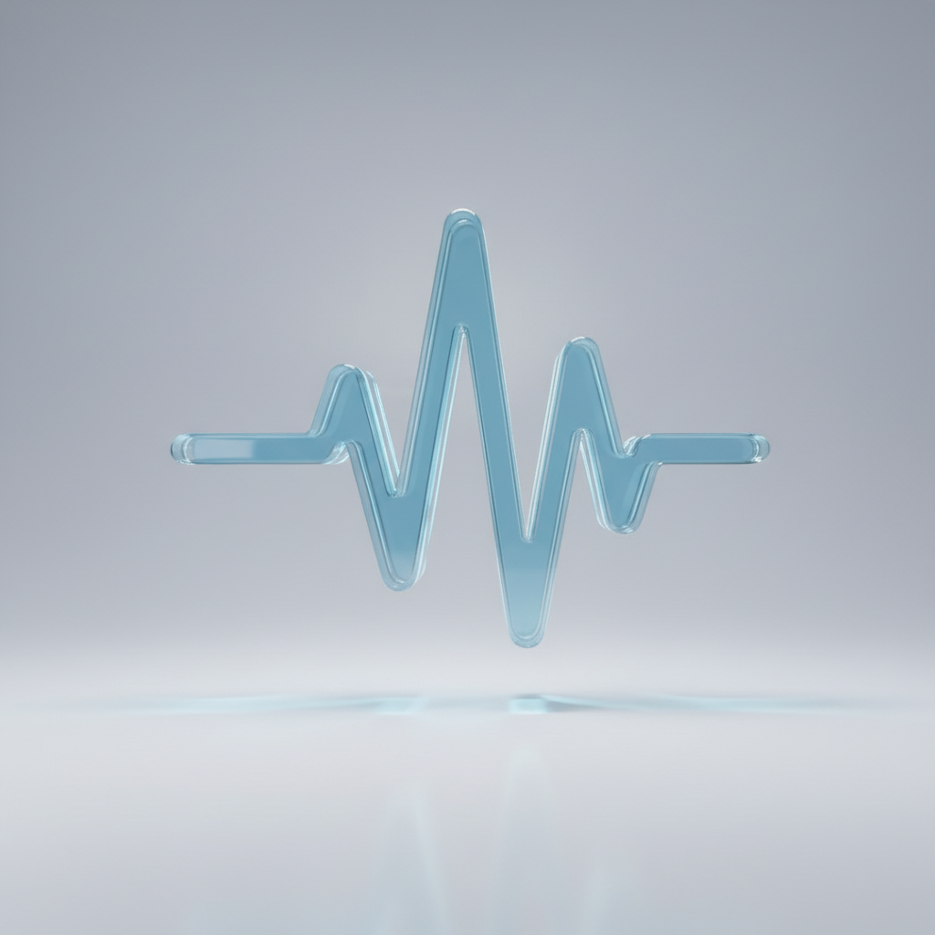 voice waveform 3d icon