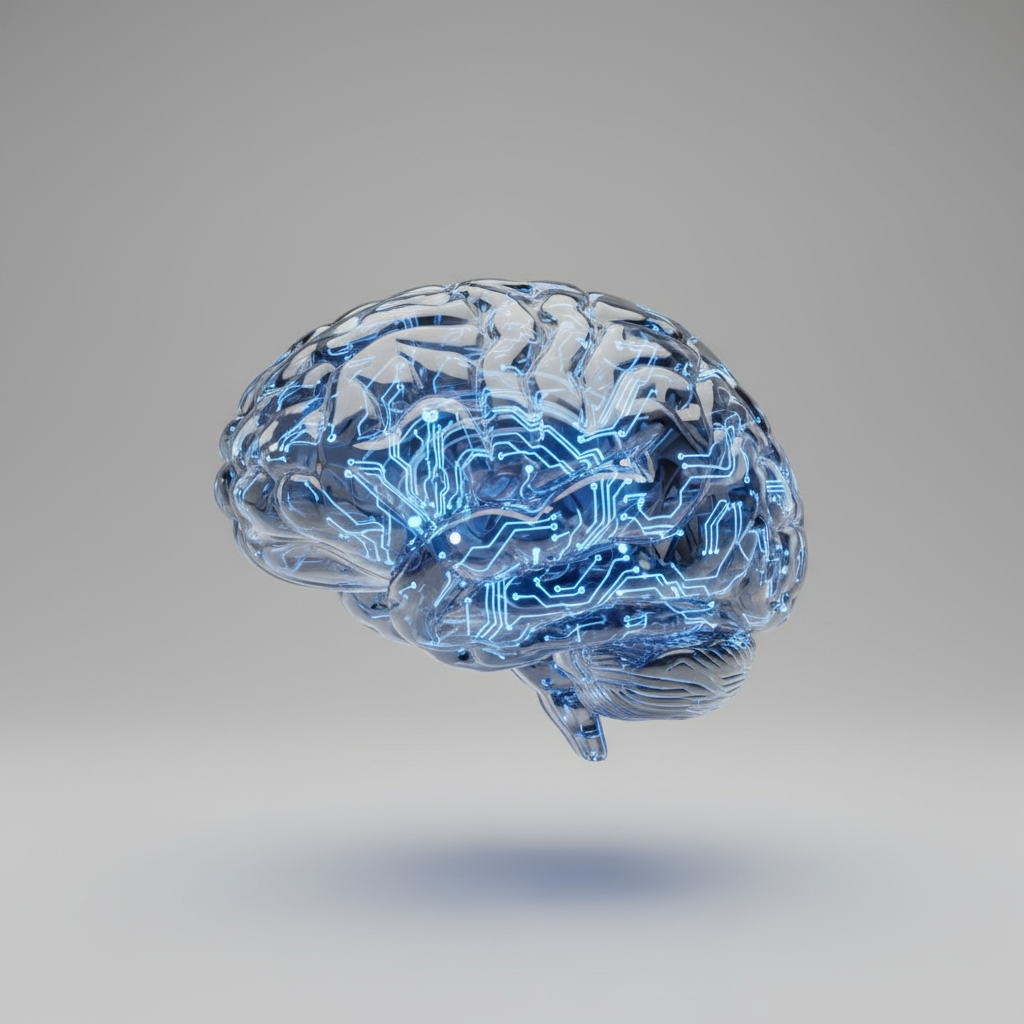 ai brain connection 3d