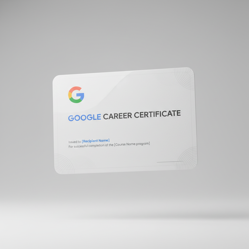 google certificate 3d