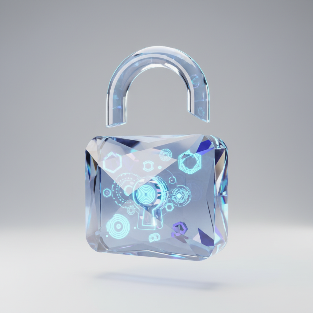 post quantum encryption lock 3d