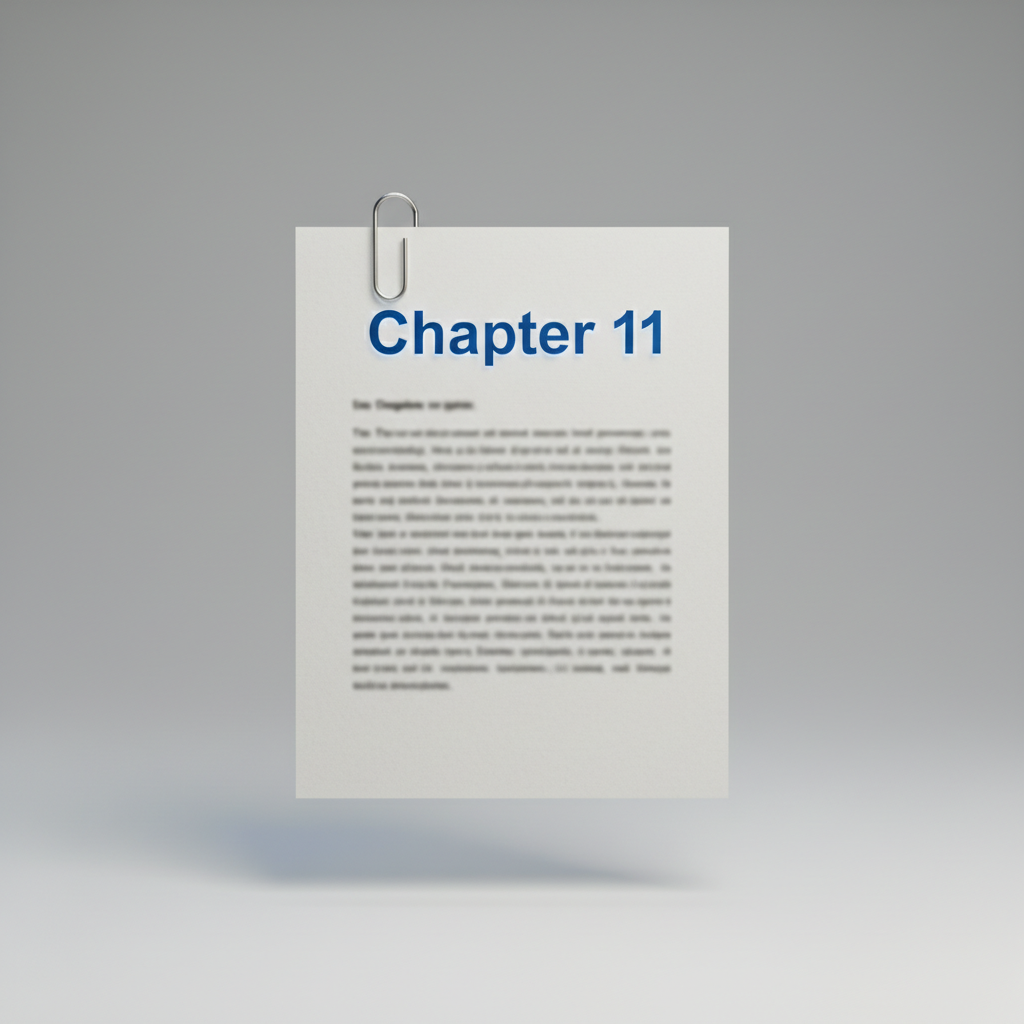 chapter 11 bankruptcy document icon