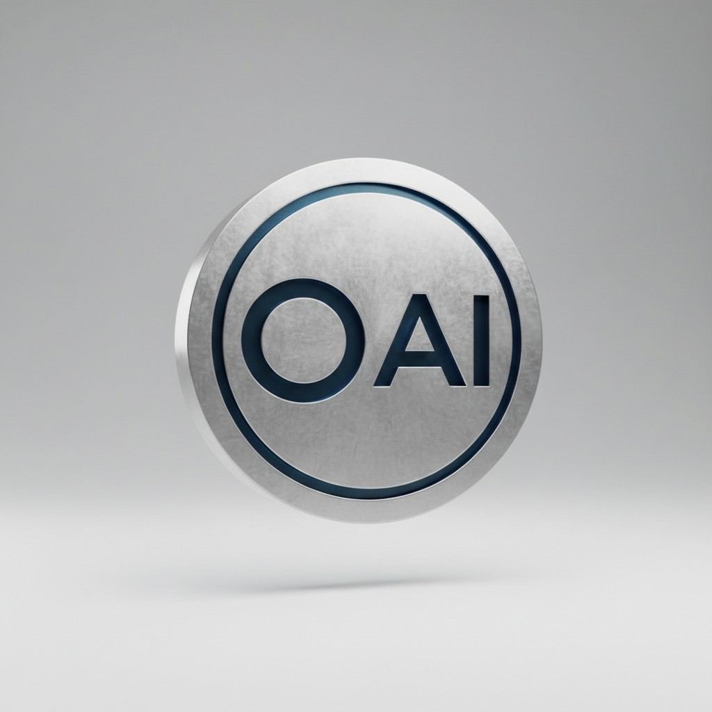 openai certificate 3d icon