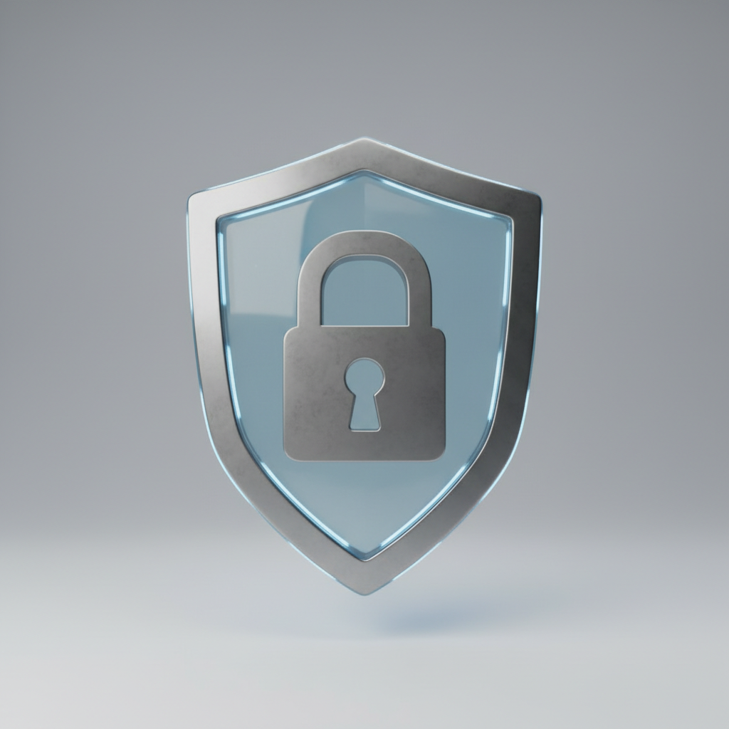 shield lock 3d icon