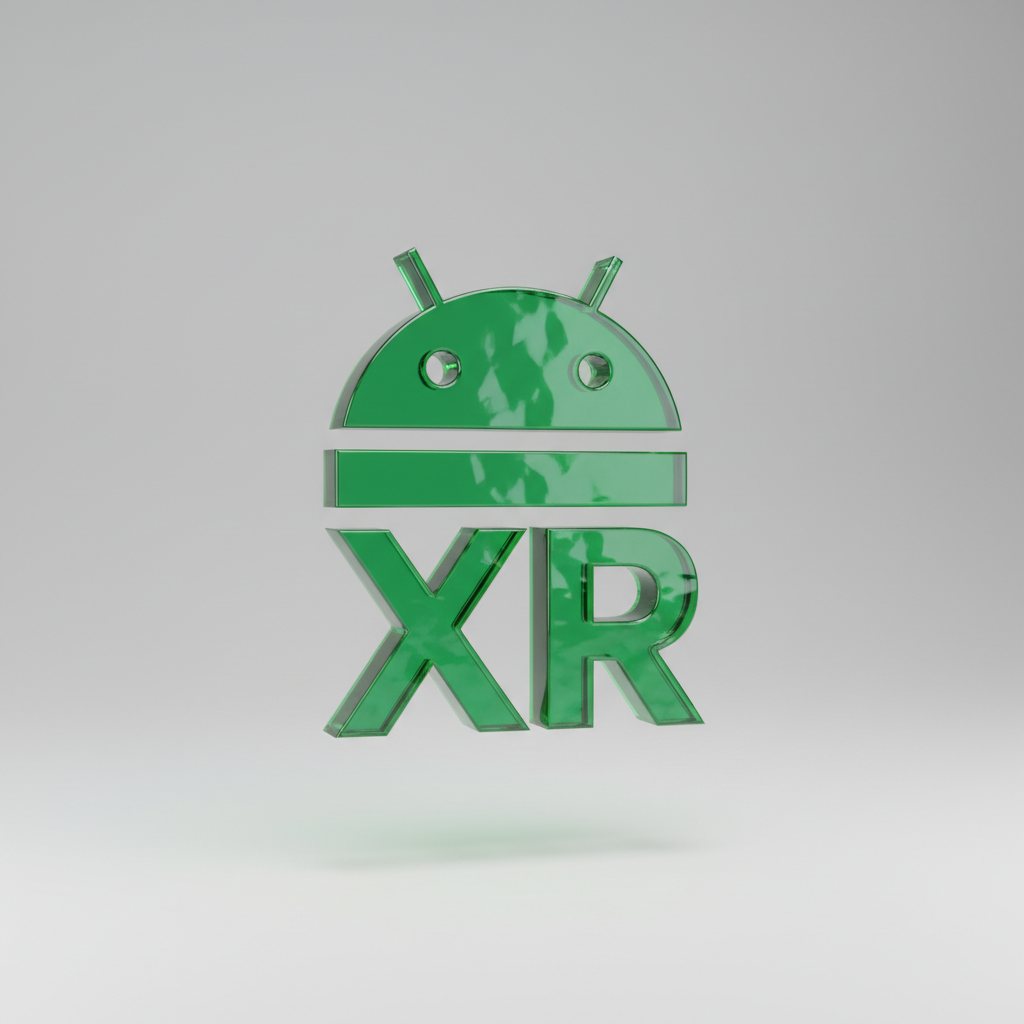 android xr logo 3d icon