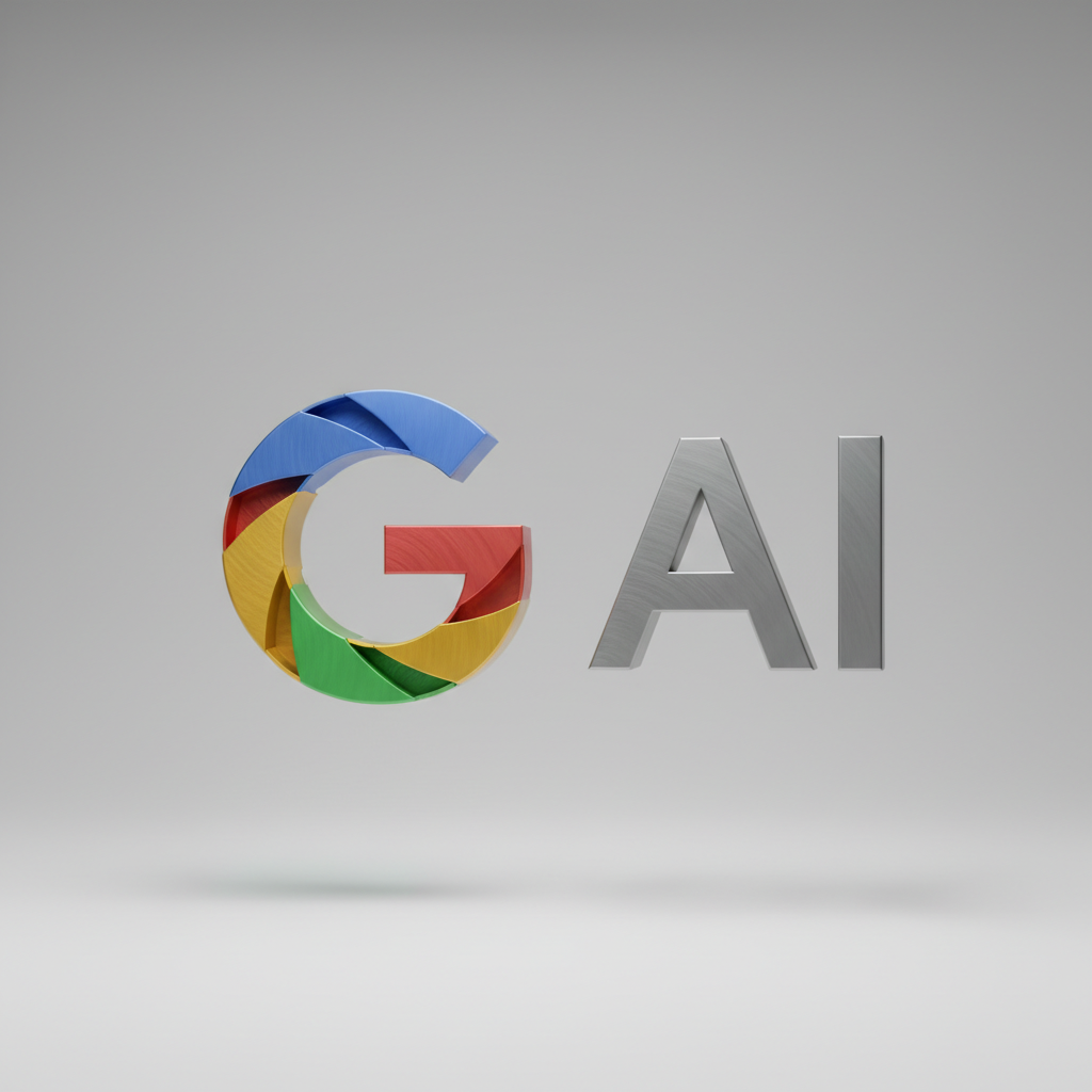 google ai logo 3d icon