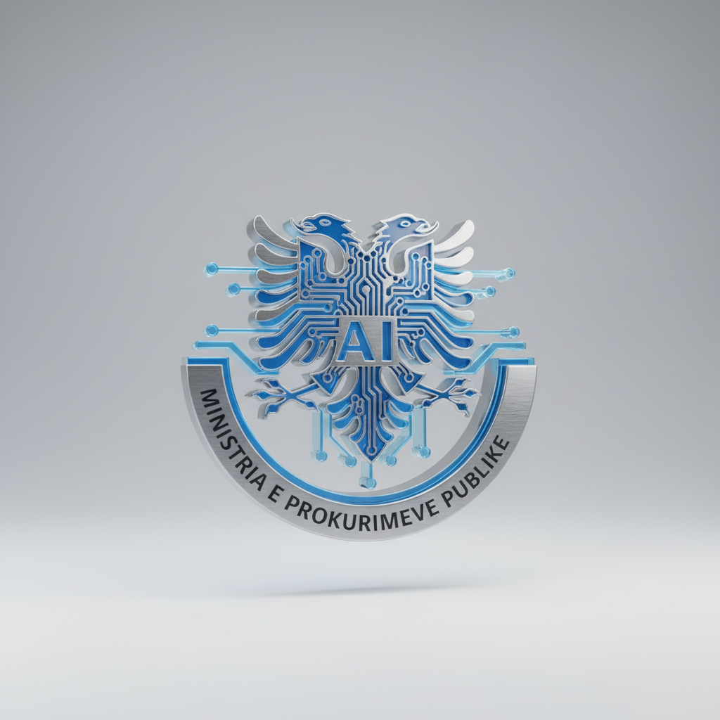 albania ai ministry logo 3d