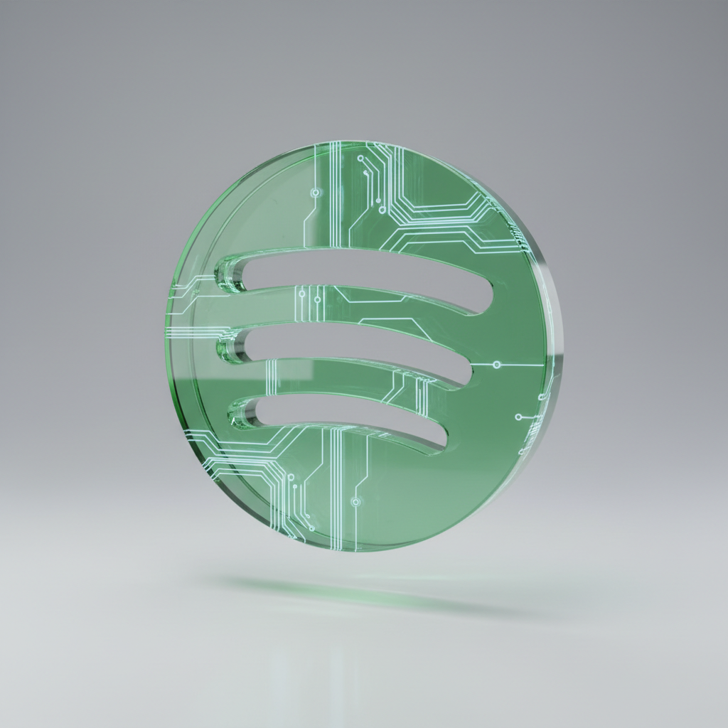 spotify logo ai 3d