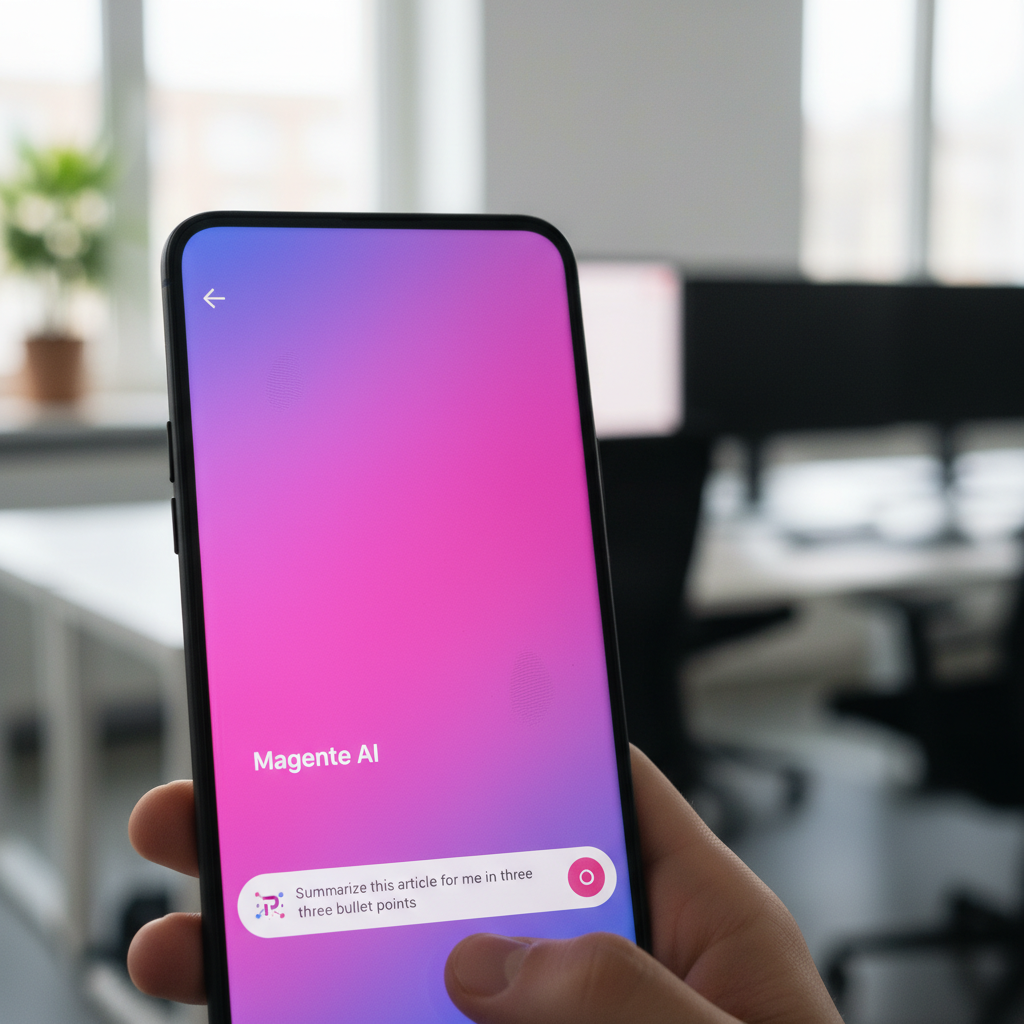 magenta ai perplexity interface