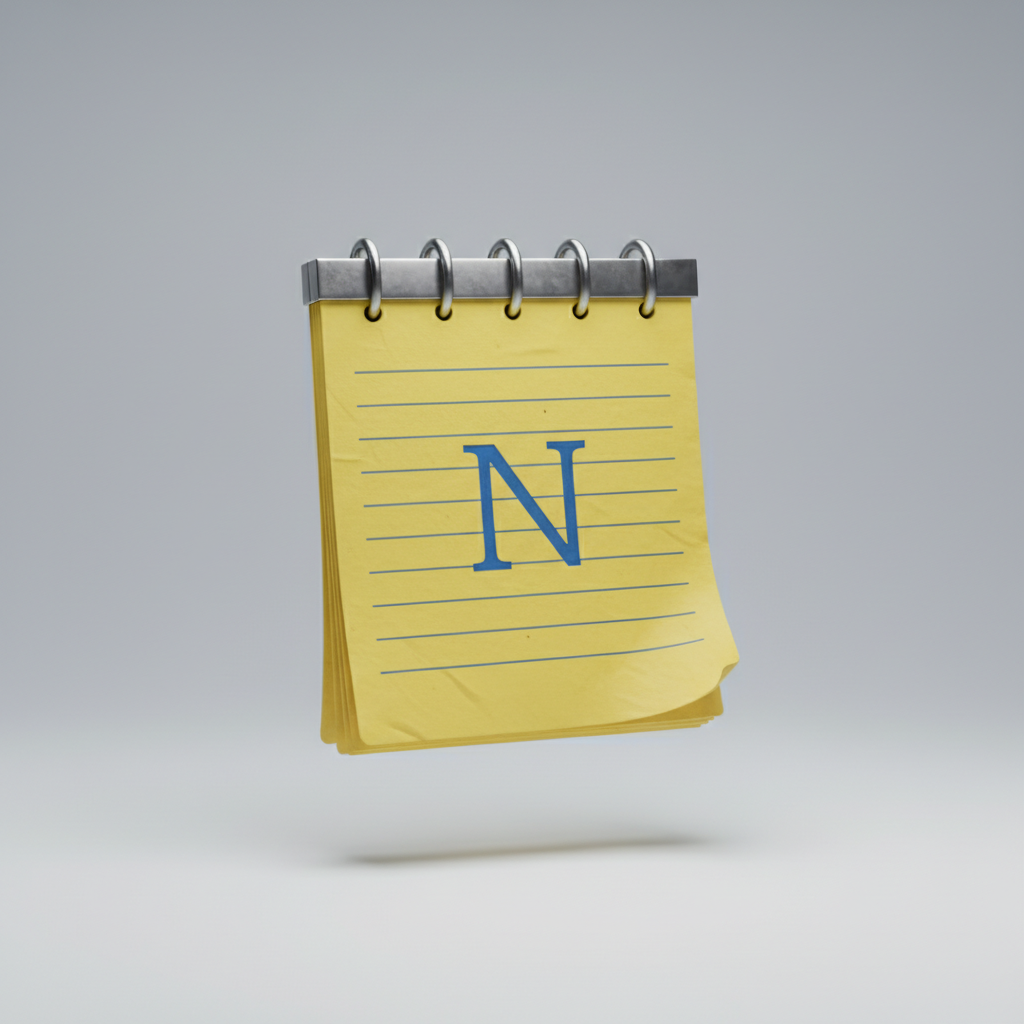 notepad windows11 3d icon