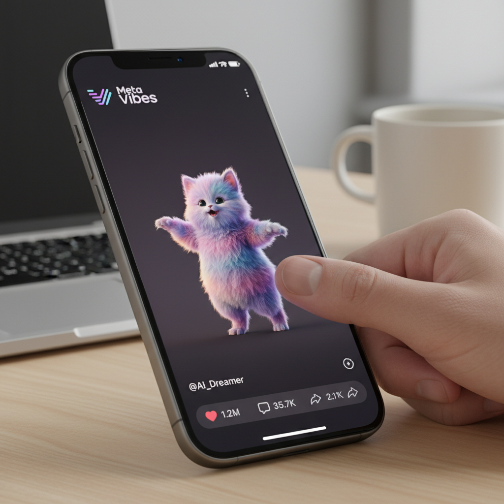 Meta Vibes: Rewolucja AI w krótkich filmach. Jak działa nowa platforma Zuckerberga?