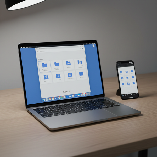 Projekty w Gemini: Jak Google chce zorganizować Twoją pracę z AI
